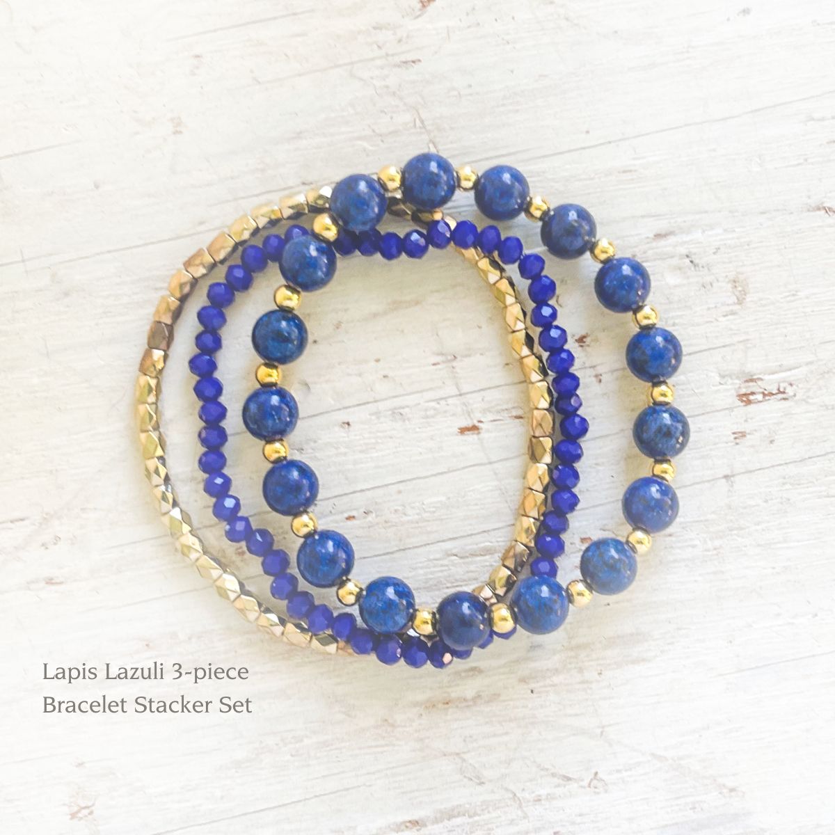 Lapis Lazuli Stacker Set – hints for prayerful pause
