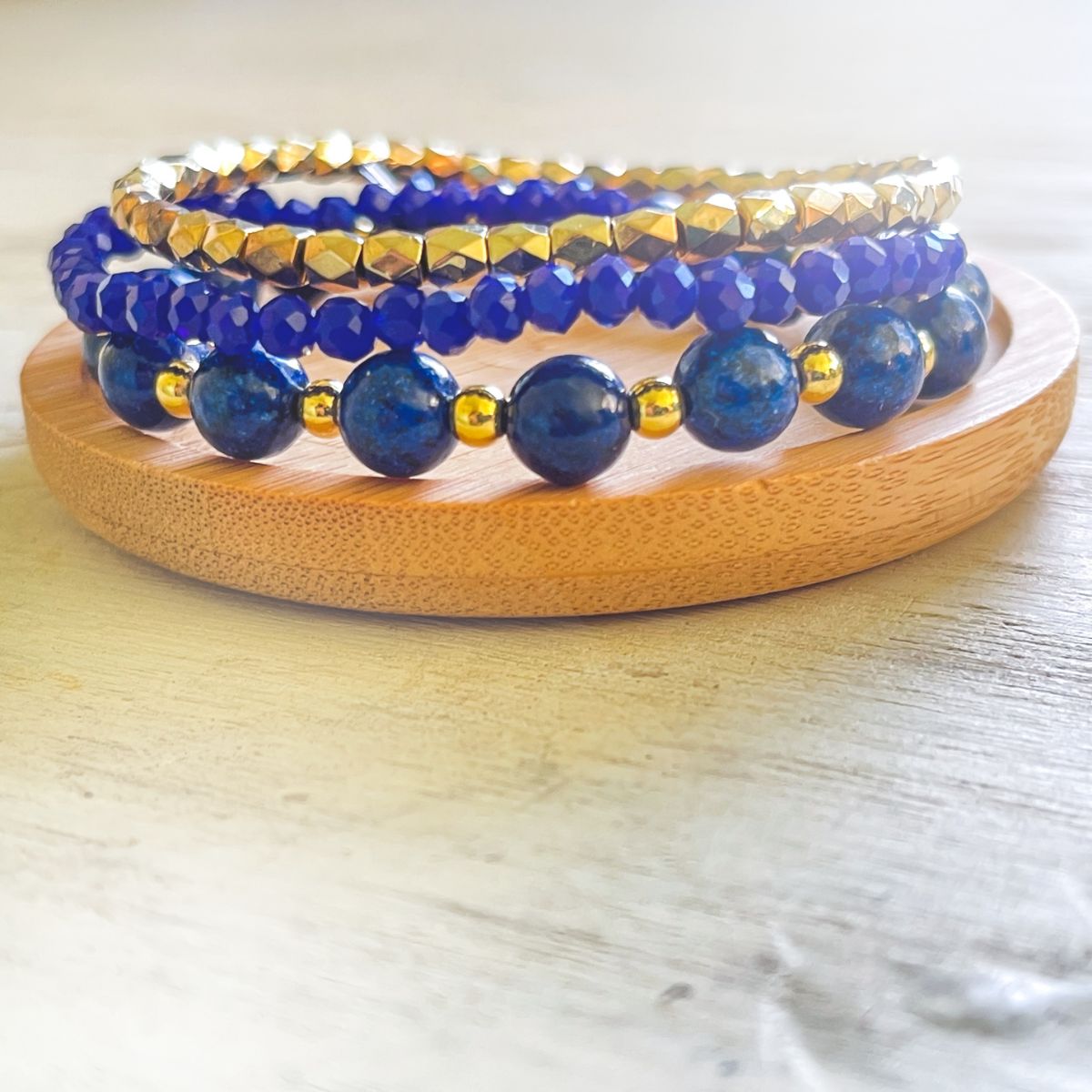 Lapis Lazuli Stacker Set – hints for prayerful pause