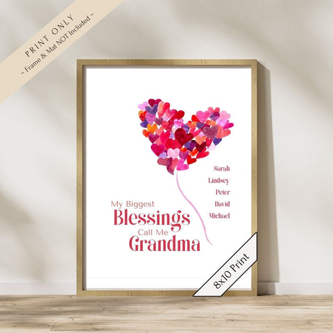 My Biggest Blessing Art Print—Grandma