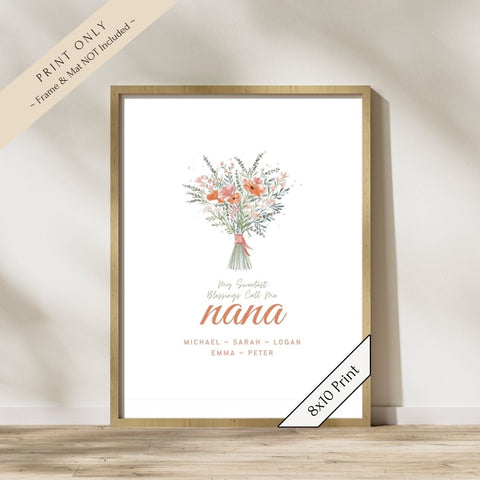 My Sweetest Blessings Art Print—Nana