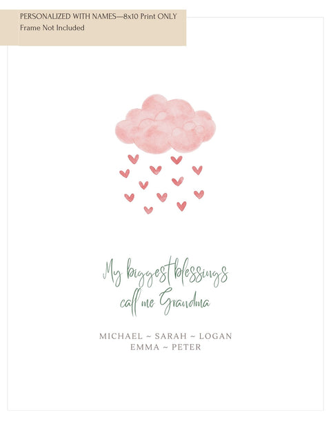 My Blessing Cloud Art Print—Grandma