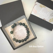 image of ‘Thou Art With Me’ Indian Agate Bracelet in gift box