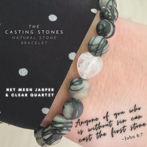 Casting Stones Bracelet (John 8:7)