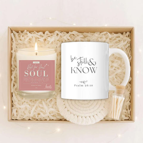 Be Still & Rest Gift Set | Candle + Mug | A Quiet Luxury for the Soul