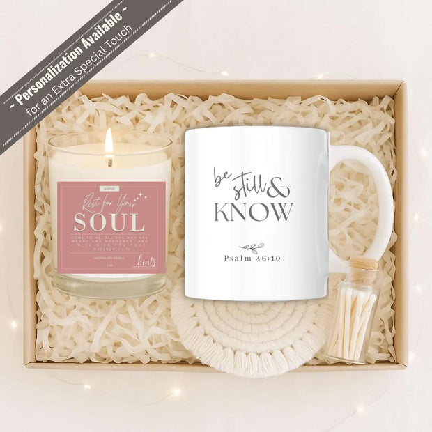 Be Still & Rest Gift Set | Candle + Mug | A Quiet Luxury for the Soul