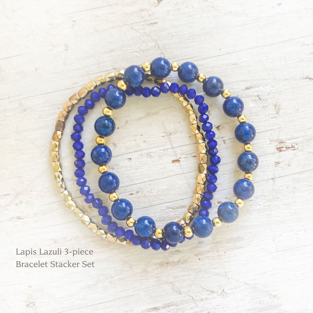 Lapis Lazuli Stacker Set – hints for prayerful pause