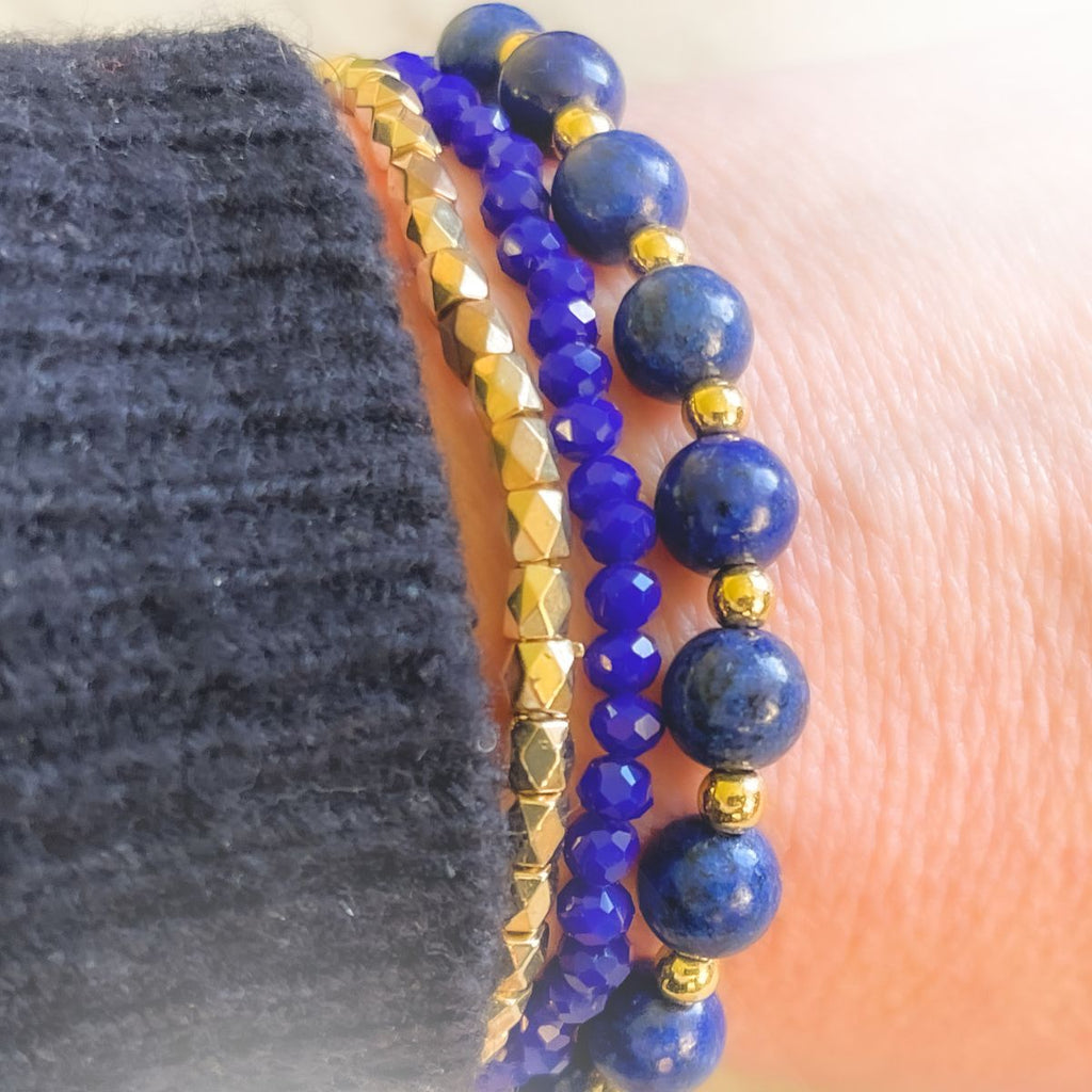 Lapis Lazuli Stacker Set – hints for prayerful pause