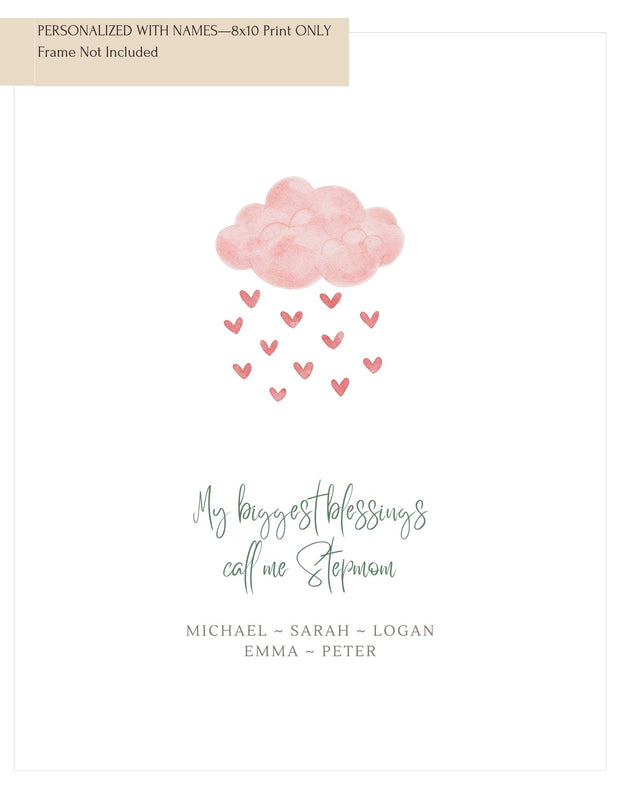 My Blessing Cloud Art Print—Stepmom