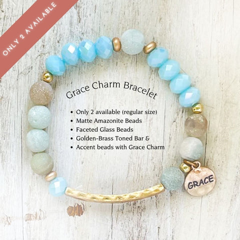 Grace Charm Mixed Material Bracelet