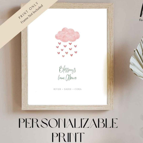 Blessings from Above Art Print—Personalized Option