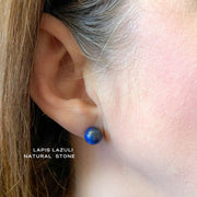 Blessings—Lapis Lazuli Stud Earrings