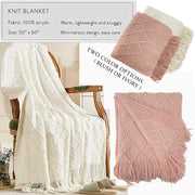 Be Still & Rest Gift Set | Blanket + Candle + Mug | Wrapped in Peace