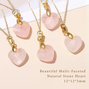 'You are Precious' Necklace & Card All-in-One Easy Gift—Pink Quartz