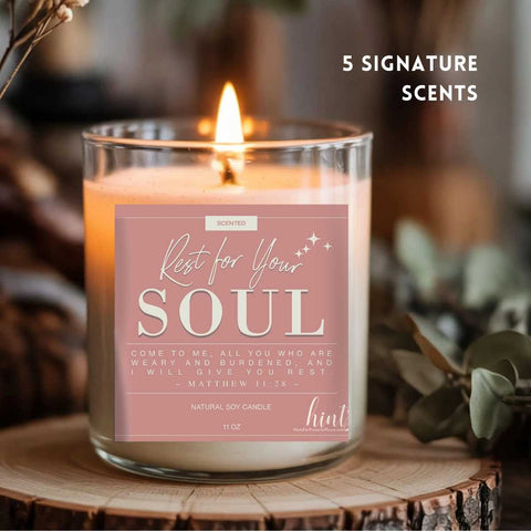 Be Still & Rest Gift Set | Blanket + Candle + Mug | Wrapped in Peace