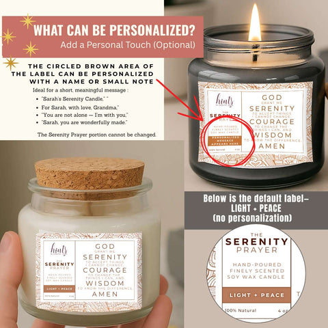 Serenity Prayer Gift Set | Candle+Mug | A Quiet Luxury of Light + Peace