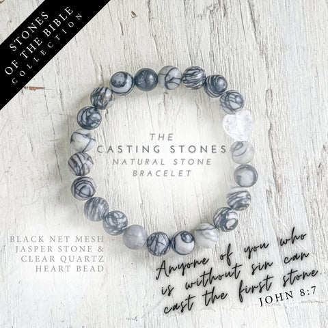 Casting Stones Bracelet (John 8:7)