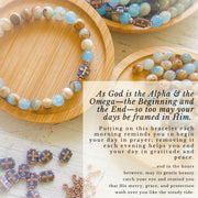 From Dawn to Dusk Bracelet —Natural Lemurian Aquatine Calcite