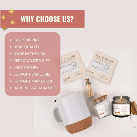 Serenity Prayer Gift Set | Candle+Mug | A Quiet Luxury of Light + Peace