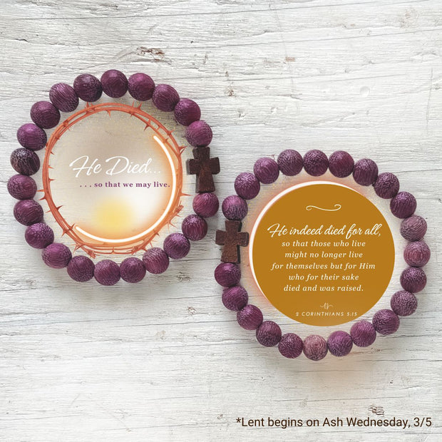 So We May Live —2025 Lent Bracelets (Set of 2)