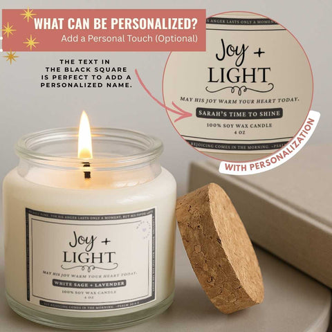 Joy Comes in the Morning Gift Set | Candle + Blanket + Sunflower | Light for a New Day