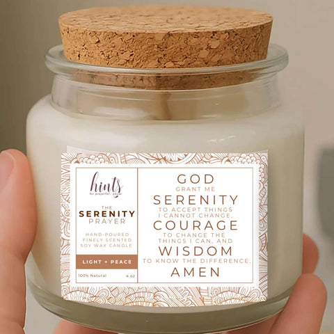 Serenity Prayer Gift Set | Candle+Mug | A Quiet Luxury of Light + Peace