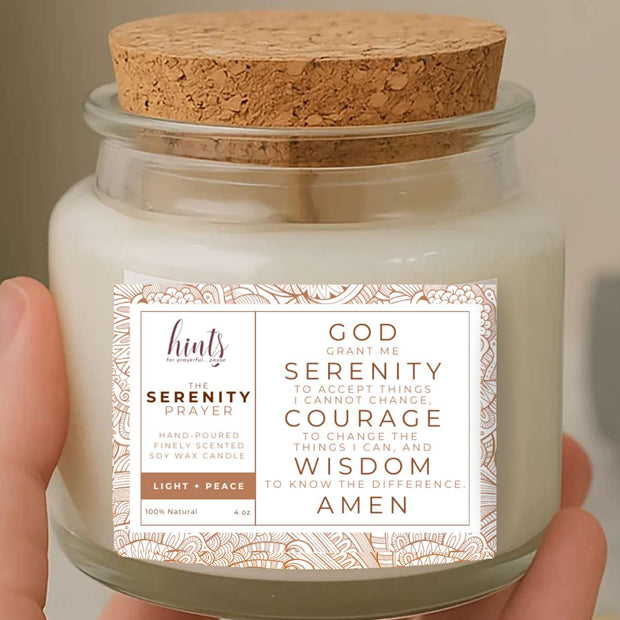 Serenity Prayer Gift Set | Candle+Mug | A Quiet Luxury of Light + Peace