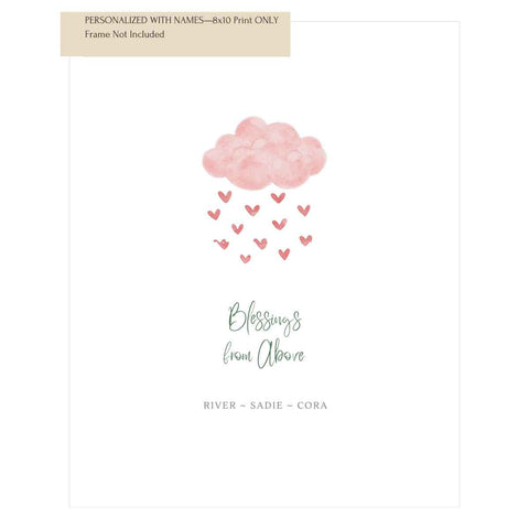 Blessings from Above Art Print—Personalized Option