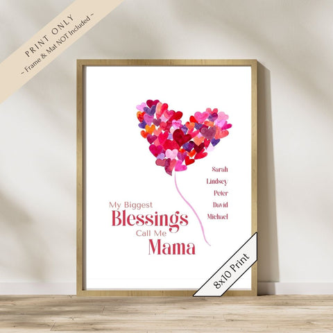 My Biggest Blessing Art Print—Mama