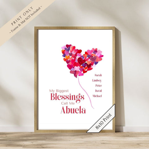 My Biggest Blessing Art Print—Abuela