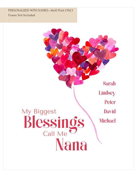 My Biggest Blessing Art Print—Nana