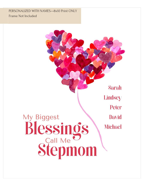 My Biggest Blessing Art Print—Stepmom
