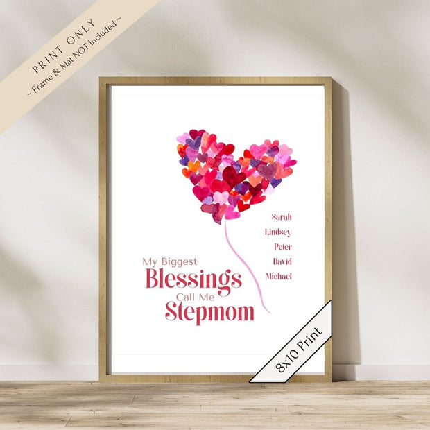 My Biggest Blessing Art Print—Stepmom