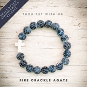 ' Thou Art with Me ' - Fire Crackle Agate