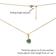 'You are Precious' Necklace & Card All-in-One Easy Gift—Green Aventurine