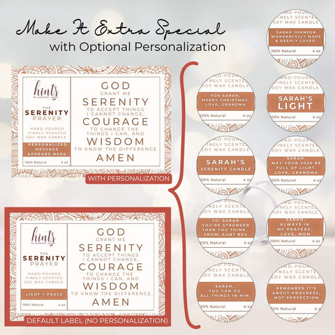Serenity Prayer Gift Set | Candle+Mug | A Quiet Luxury of Light + Peace