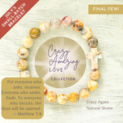 God's Crazy Amazing Love Bracelet—Crazy Agate