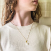 'You are Precious' Necklace & Card All-in-One Easy Gift—Natural Quartz