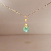 'You are Precious' Necklace & Card All-in-One Easy Gift—Green Aventurine