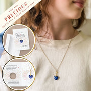 'You are Precious' Necklace & Card All-in-One Easy Gift—Lapis Lazuli