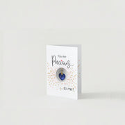 'You are Precious' Necklace & Card All-in-One Easy Gift—Lapis Lazuli