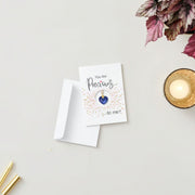 'You are Precious' Necklace & Card All-in-One Easy Gift—Lapis Lazuli