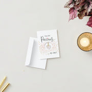 'You are Precious' Necklace & Card All-in-One Easy Gift—Natural Quartz