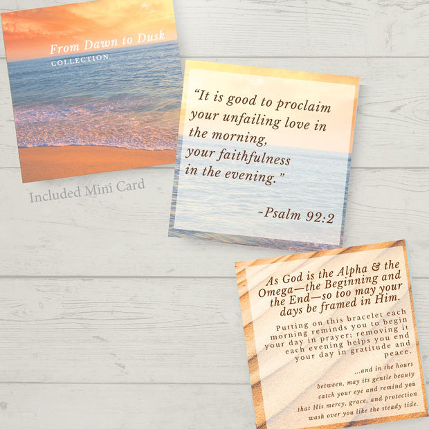 From Dawn to Dusk Bracelet —Natural Lemurian Aquatine Calcite