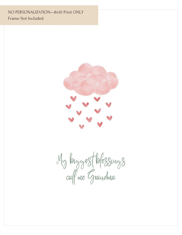 My Blessing Cloud Art Print—Grandma