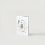 'You are Precious' Necklace & Card All-in-One Easy Gift—Green Aventurine