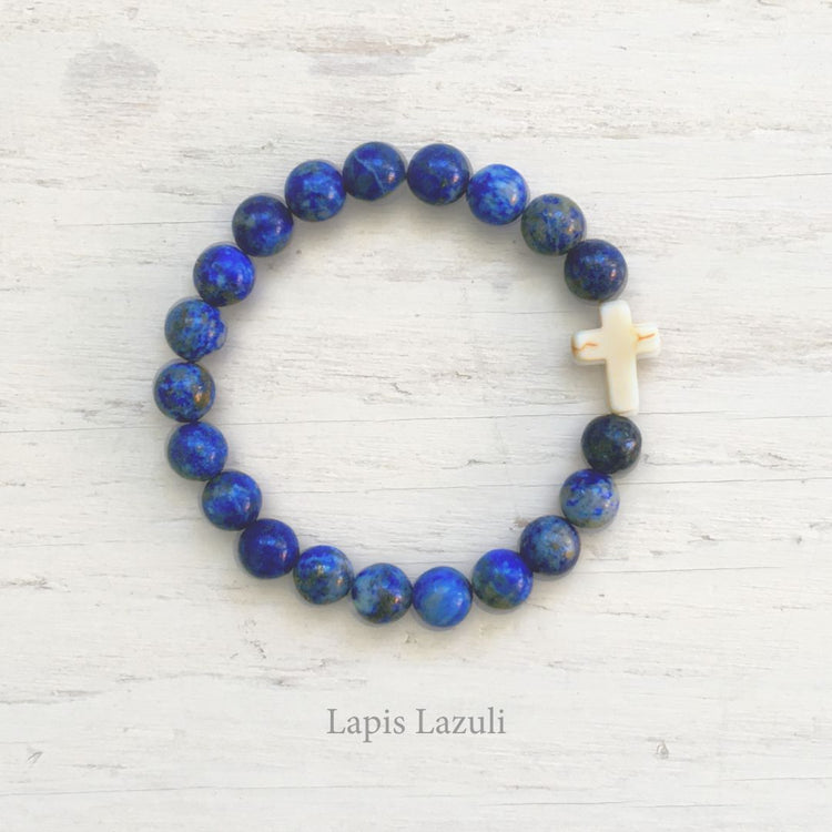 Lapis Lazuli Blue Stone of The Throne Women's Natural Stone Bead