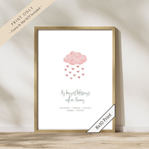 My Blessing Cloud Art Print—Mommy