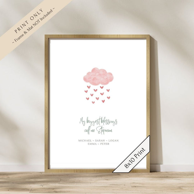 My Blessing Cloud Art Print—Stepmom