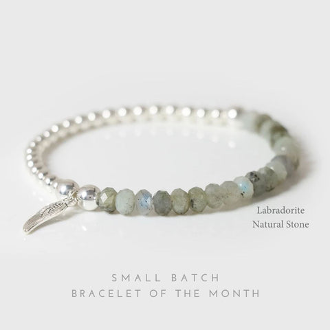 "Under His Feathered Wing" Bracelet —Labradorite