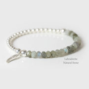 "Under His Feathered Wing" Bracelet —Labradorite